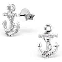 Monkimau Ohrring-Set Anker Ohrringe aus 925 Silber, Hypoallergen