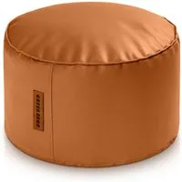 Green Bean Pouf Sitzsack-Hocker Kunstleder Stay rund (Indoor / Outdoor, abwaschbarer Oberfläche & EPS Perlen Füllung, Sitzwürfel Sitzkissen Hocker Sitzhocker), die ideale Ergänzung zum Sitzsack