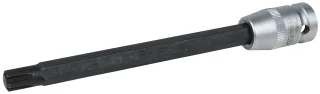 KS Tools 1/2" Bit-Stecknuss für RIBE®-Schrauben, M10, Länge 165 mm, phosphatiert - 911.4542