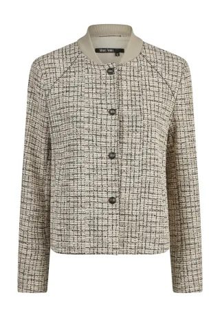 Marc Aurel - Jacke mit Strickkragen - Gr. - 38