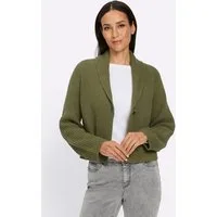 heine Strickjacke Strickjacke Langarm Rippoptik