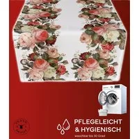 texpot Tischdecke Tischläufer Druckmotiv Rosen Frühling (1-tlg)