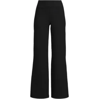 Starfish High Waist Hose mit weitem Bein, Damen,  Schwarz, Elasthan/Baumwoll-Mischung, by Lands' End
