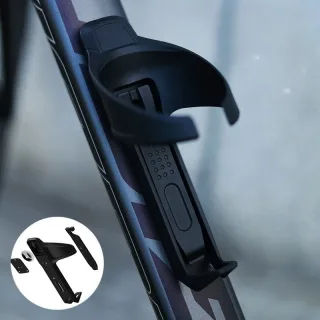 XANES Bicycle Water Bottle Cage Aero Design with Hidden Airtag Tracker Magnetic Tire Lever for Cycling Anti-Theft Tracki