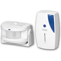 Virone Bewegungsmelder Funk-Durchgangsmelder, 36 Töne, PIR-Sensor, 90dB