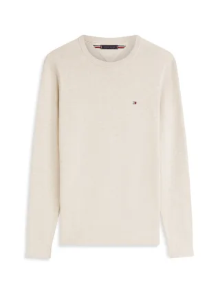 Tommy Hilfiger - Pullover mit Flag-Stickerei braun/grün - Gr. - S