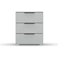 rauch Nachtkommode Nachttisch Nachtkonsole Nachtschrank SKAT MERIDIAN (inkl. SOFT-CLOSE-FUNKTION), mit 3 Schubladen in elegantem Design MADE IN GERMANY