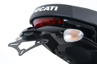 R&amp;G Kennzeichenhalter Heckumbau Ducati Scrambler 400 Sixty 2 Bj. 2016-2021 eintragungsfrei