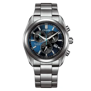 CITIZEN - AT2590-59L gehäuse: silber; ziffernblatt: blau; arm - Gr. - OS