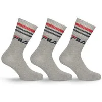 Fila Socken (3 Paar) breites Rippenbündchen, Logoschriftzug, Cotton-Mix
