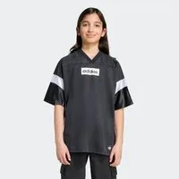 adidas Originals T-Shirt JERSEY KIDS sportlicher Stil, V-Ausschnitt, Oversize-Passform, aus Polyester