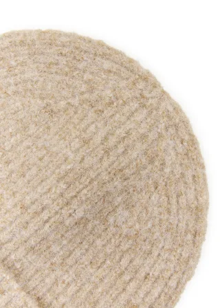 Gestrickte Mütze in Uni (3er-Pack) beige