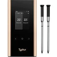 Sync Gold Dual Geschenkset inkl. Aufbewahrungstasche, Thermometer schwarz, inkl. 2 Sonden