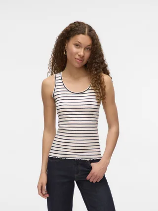 VERO MODA - VMSEA SL TOP JRS snow white - Gr. - S