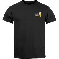 MoonWorks Print-Shirt Herren T-Shirt Lecker Bierchen Logo Meme Biershirt Alkohol Fun-Shirt mit Print