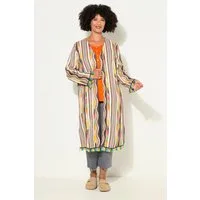 Angel of Style Satinbluse Kimono lockere Passform Mustermix offene Jacke