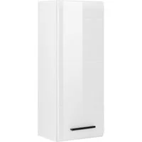 welltime Hängeschrank Sovana Badezimmerschrank mit 2 Fächern in Weiß - (B/T/H) 30/24/77 cm
