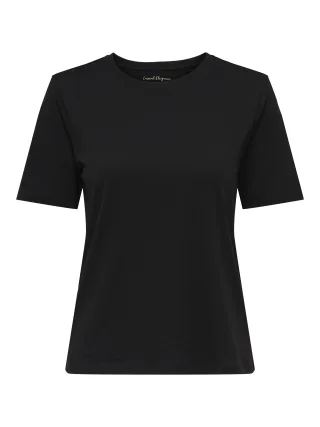 ONLY - ONLHAPPY S/S O-NECK TEE PR JRS Black - Gr. - S