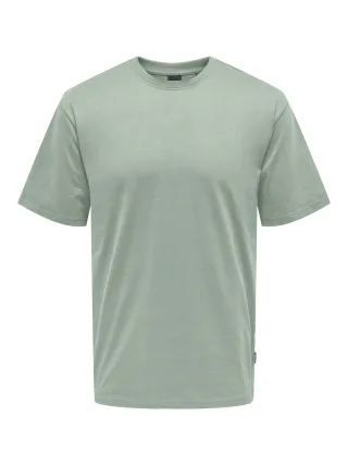 ONLY&SONS - ONSFRED LIFE RLX SS TEE NOOS Iceberg Green - Gr. - M