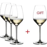RIEDEL THE WINE GLASS COMPANY Rotweinglas Riedel Extreme Weißweinglas Riesling 490 ml 4er Set, Kristallglas