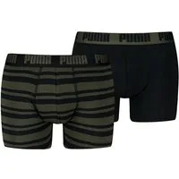 PUMA Boxershorts PUMA MEN EVERYDAY PLACED LOGO BOXERS 2P (2er Pack) mit Logo Webbund