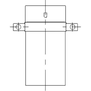 Bertrams Ewr-d Zwischenstütze 21ZSH-D120 120 x 0,6 mm, mit Haltering