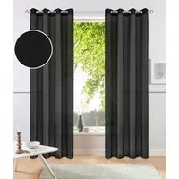 OTTO home Gardine XANA (1 St), Ösen, transparent, Voile, Bestseller, einfarbig, 1 bzw. 2er Set, pflegeleicht, Bestseller!