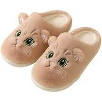 Corimori Flauschige Katzen Kätzchen Pantoffeln Plüsch Hausschuhe (Packung, Geschenk) super süße Plüsch Hausschuhe für Kinder und Erwachsene, EU Größe 36-37