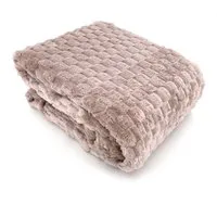 Wohndecke flauschige Flanell Kuscheldecke 150x200 Sofadecke, heimtexland, Hoch-Tief-Struktur I temperaturausgleichend I super weich