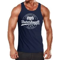 MoonWorks Tanktop Chronisch Unterhopft Tank-Top Chronisch Unterhopft since ever mit Print