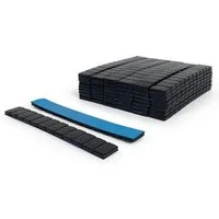 Weber GmbH Reifenmontagemaschine Weber Klebegewichte schwarz für Alufelgen, Box á 50 Riegel 12 x 5 g, aus Stahl, zum Auswuchten von Aluminiumfelgen