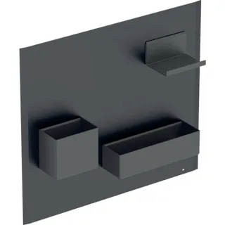 Geberit Acanto Magnetwand Set, 449x388x75mm Metall pulverbeschichtet, Schwarz, 500649161 500649161