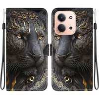 Wigento Smartphone-Hülle Für Xiaomi Redmi 15C 5G / 4G / Poco C85 Design Kunstleder Wallet Hülle, Kunst-Leder Schutzhülle magnetischer Verschluss