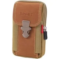 Blusmart Handyhülle Multifunktionale Herren-Bauchtasche mit Gürtelschlaufe Handy-Hüfttasche, Robust und wasserdicht, Nylon-Hüfttasche für Outdoor-Handys