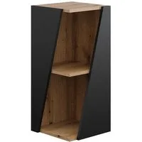 Vicco Midischrank Benno, Anthrazit/Eiche, 31.6 x 70.5 cm mit offenen Ablagen (1-St)