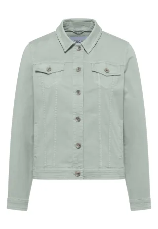 CECIL - Jeansjacke mit Brusttaschen und Knöpfen mint sea green - Gr. - XXL