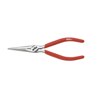 Wiha Feinmechaniker-Flachrundzange Classic mit Schneide und Öffnungsfeder gerade Form - 5 Stück - 10349
