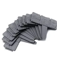 FIVMEN Beetumrandung Rasenkante Kunststoff Steinoptik Palisade aus Polypropylen, Mähkante dekorativ für Garten, 1 Element BxHxT: 25x23x1cm