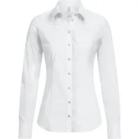GREIFF Langarmbluse Greiff Corporate Bluse BASIC Damen OEKO TEX® Pflegeleicht Weiß