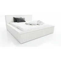A&J MöbelLand GmbH Polsterbett RIO mit Lattenrost und Bettkasten. (Bett mit Kopfteil. Lattenrost und Bettkasten .Viele Varianten zur Auswahl – wählen Sie Größe und Farbe!, TOP ANGEBOT), Länge: 220 cm Höhe Kopfteil: 100 cm