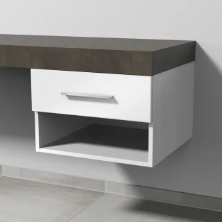 Sanipa Anbau-/Solitärschrank 2morrow (G2352) 340x500x520 Weiß-Glanz, G235278 G235278