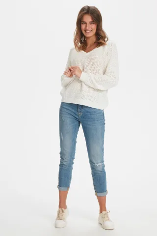 Strickpullover Regular fit white
