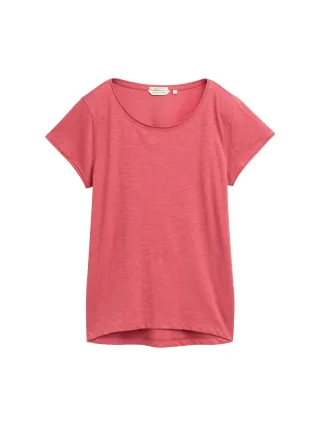 Tom Tailor - T-Shirt aus Bio-Baumwolle berry red - Gr. - S