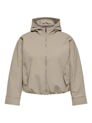 ONLY CARMAKOMA - CARBEALO HOOD JACKET OTW Humus - Gr. - L-50/52