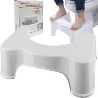 Ruhhy Fußhocker Toiletten-Fußhocker (Spar-Set, 1 St., langlebig), stabil und verbiegt sich nicht unter Belastung