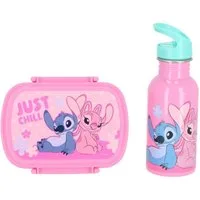 Lilo & Stitch Lunchbox Lilo & Stitch Lunchpaket mit Lunchbox 500ml Trinkflasche Edelstahl
