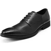 Allthemen Schnürschuh Schnürschuhe Herren geflochtene Lederschnürschuhe Businessschuhe