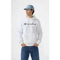 Champion Kapuzensweatshirt BASICS Fleece Hoodie Large Logo Kapuzensweatshirt, Langarm, aus Baumwolle und Polyester