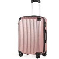 TAN.TOMI Hartschalen-Trolley Handgepäck Koffer ABS Hartschale Trolley Business-Koffer, Verstärkte Ecken, sicheres 3-stelliges Zahlenschloss 56/66/76 cm
