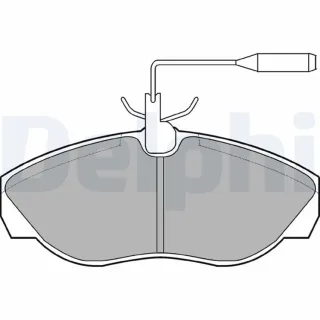 Delphi Bremsbel?ge vorne Citroen Fiat Peugeot LP877